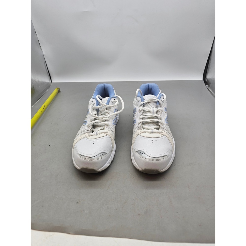 New Balance 519 White Blue Leather Training Shoes WX519WL Womens 11